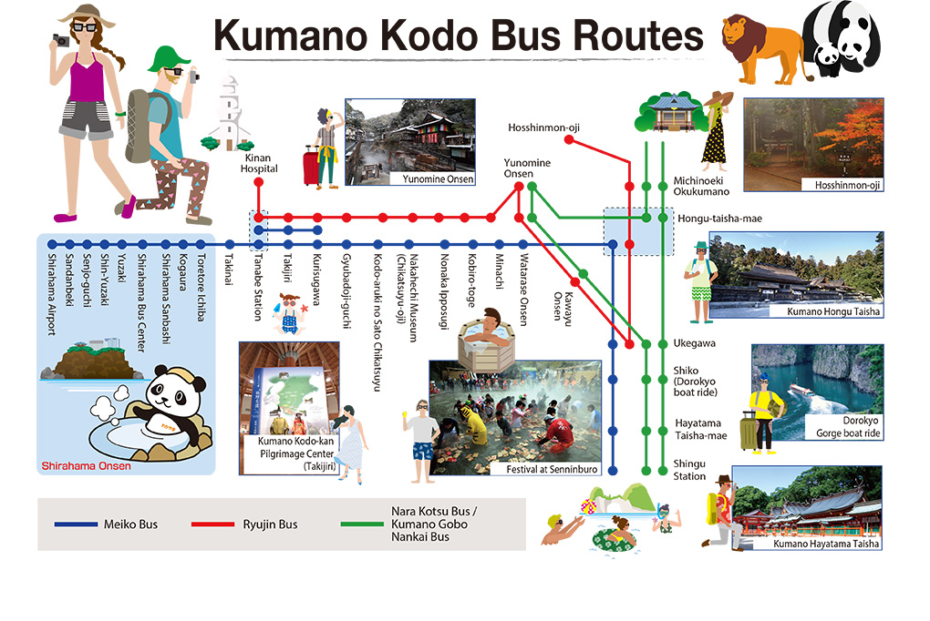 Bus route map